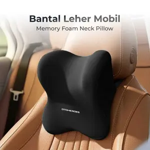 Bantal Leher Mobil Ergonomis Memory Foam Car Headrest Pillow - DK-2