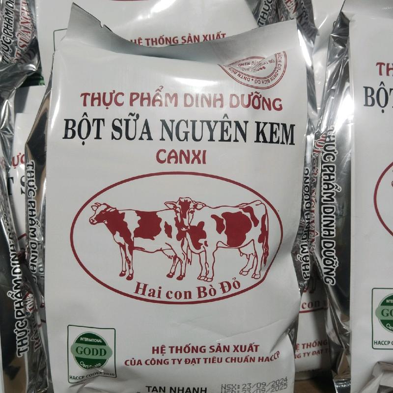 sữa bột nguyên kem 2 con bò đỏ hỗ trợ  bịch 500g 1