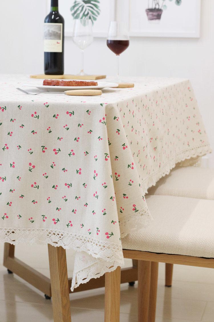 Product Introduction of Khăn trải bàn, Phong cách INS, Chất liệu bông và vải lanh, Thiết kế kẻ sọc tươi mới, Phổ biến trên Internet, Thích hợp cho bàn ký túc xá và bàn cà phê hình chữ nhật, Vải bọc 12