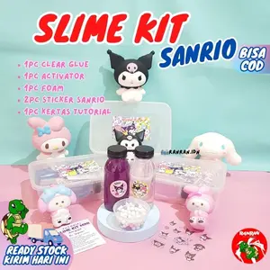 NEW! Slime Kit Sanrio Anti Gagal / Slime Kit Lengkap/ Kuromi/ Melody