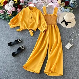 Detira Jumpsuit Korea Style Oneset Ceril Jumpsuit Setelan Wanita Terbaru Bahan Cringkle Size S-JUMBO untuk Acara Santai