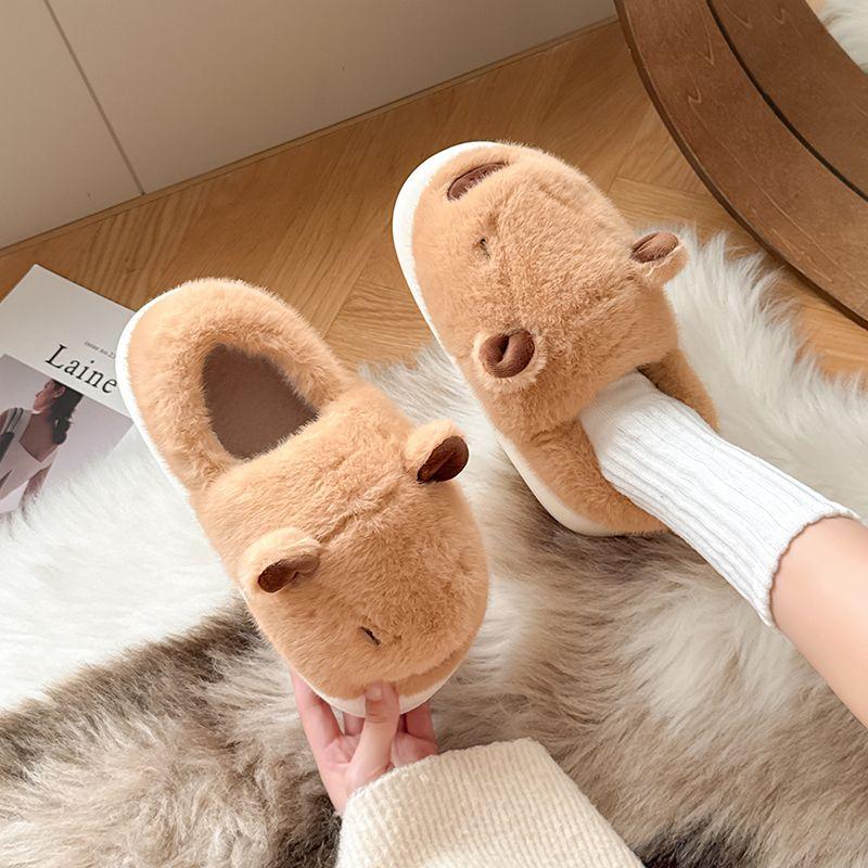 Giày Độn Bông, Kappabala, Dành Cho Nữ, Mặc Trong Nhà Mùa Đông, Lót Lông Cừu Chống Mài Mòn, Ấm Áp Và Đẹp Mắt, Dễ Thương Và Thoải Mái, Dép Bông, Thích Hợp Cho Mùa Đông, Năm 2024 7