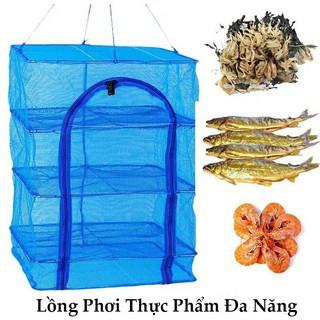 Lồng Phơi Thực Phẩm Phơi Cá Khô Chống Ruồi Muỗi Côn Trùng Bằng Lưới PE Dễ Dàng Vệ Sinh,Thu Gọn