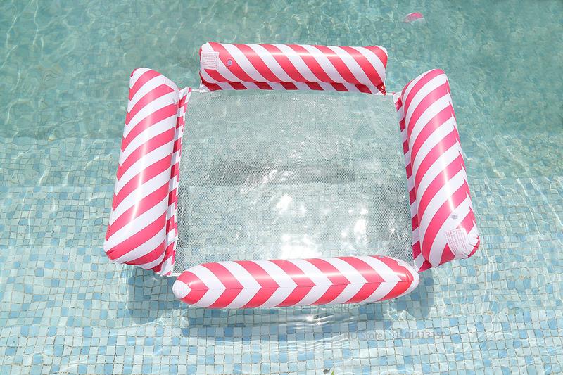 Product Introduction of New Water Hammock Recliner Inflatable Floating Swimming Mattress Sea Swim Ring Swimming Pool Party Toy Recliner Swimming 11