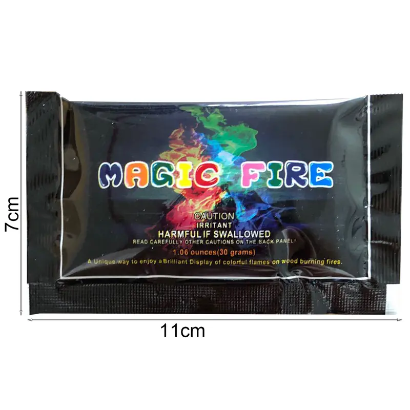 10g / 15g / 25g / 30g Bột Ngọn Lửa Tươi Sáng Thân Thiện Với Môi Trường Bột Đổi Màu Tia Lửa Nhẹ Hiệu Ứng Ngọn Lửa Đầy Màu Sắc Đồ Dùng Tiệc Tùng Cho Gia Đình 3