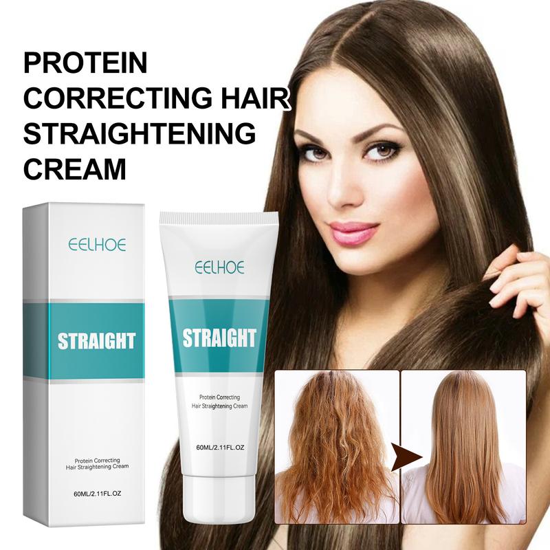 Product Introduction of Protein straightening cream, straight hair, soft and no clipping, no hair damage, gentle softener Gel Haircare 1