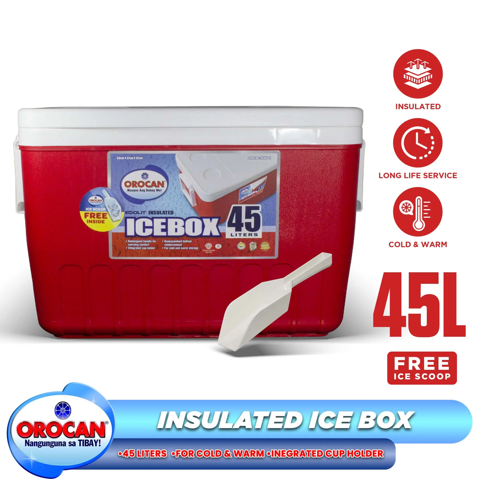 Orocan Icebox 45 Liters / 30 Liters Koolit Insulated Ice Box