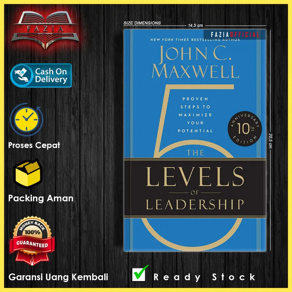 The 5 Levels of Leadership by John C. Maxwell (English/Indonesia)