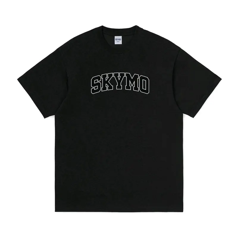 SKYMO T-SHIRT COTTON COMBAT Pria/Wanita Katun Hitam Putih Kain Kaos Pria 1