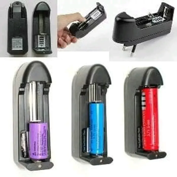 Charger baterai 1 Slot + Baterai 18650 3000Mah 1pcs 1