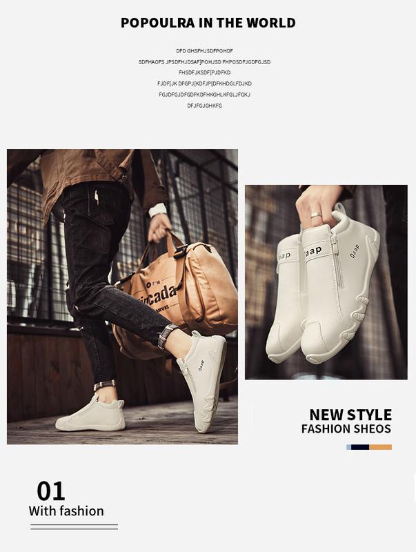 Product Introduction of รองเท้าหนังพื้นหนาสำหรับผู้ชาย รองเท้าลำลองระบายอากาศได้ แฟชั่นใหม่ สำหรับทำงานกลางแจ้ง 13