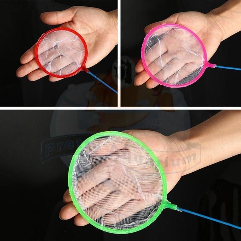 Product Introduction of New Plastic Tiny Fish Tank Net Soft Random Color Fine Net Mesh Food Residue Debris Skimming Net Small Ponds 17