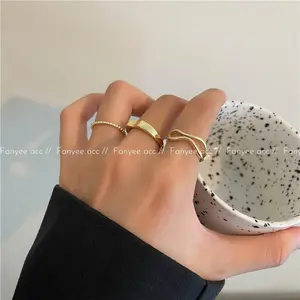 [Fanyee] Cincin Polos Mode Sederhana yang Lembut Cincin Serbaguna yang Kreatif dan Unik Q300