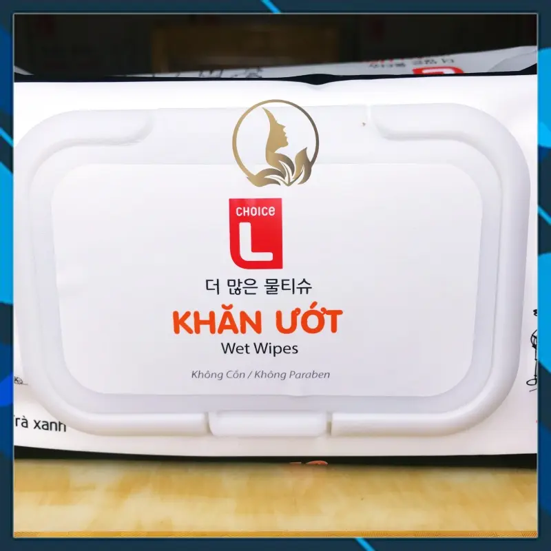[Combo 10 Gói] Khăn Ướt LOTTE Choice L Hương Yến Mạch Trà Xanh Gói 120 Miếng (Bibistore TB) 2
