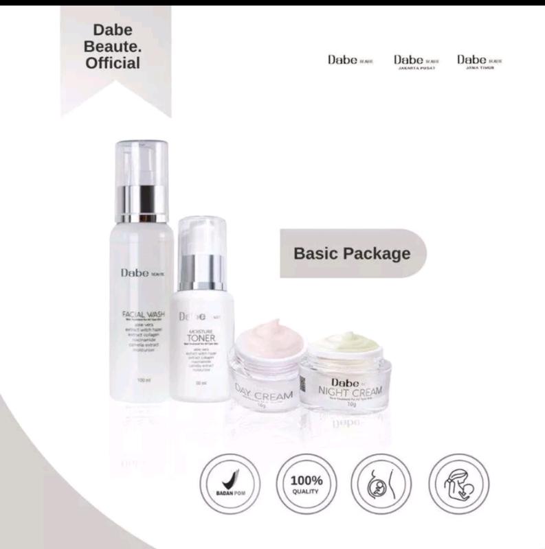 Dabe Beaute Cream Paket Basic By Bella Shofie Rigan Facial Perawatan Membersihkan Berjerawat Mencerahkan Wajah 1