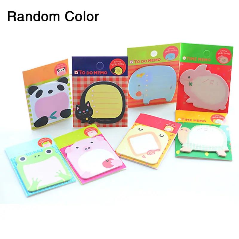 Sách Dán Đánh Dấu Trang Động Vật Dễ Thương, Điểm Đánh Dấu, Cờ Ghi Nhớ, Giấy Dính Ghi chú, O1E8 8