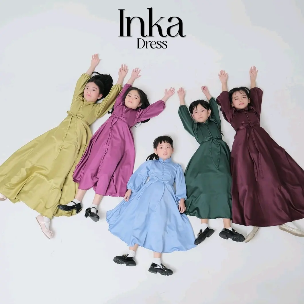 Inka Dress Kids ||Ronaachriss Couple Moms Rinka Satin silk Good Quality