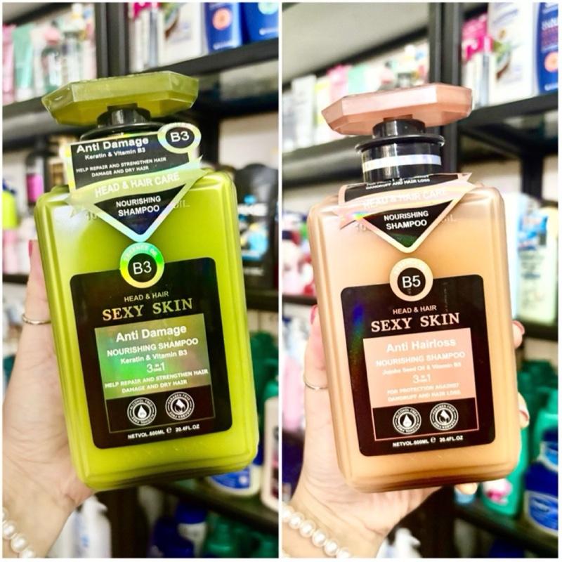 Dầu gội nước hoa giảm rụng tóc Sexy Skin Anti Hair Loss Nourishing Shampoo - Nội địa Pháp siêu thơm cho nữ