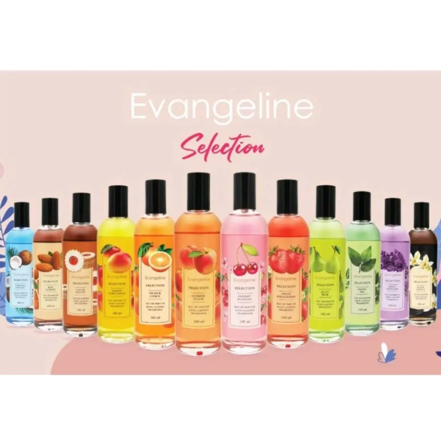 EVANGELINE   Eau De PARFUM - SELECTION SERIES 100 Ml Almond Lavender Peach Pear