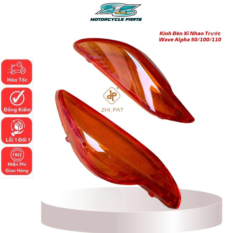 Mica ZHI.PAT kính đèn xi nhan trước xe Wave Alpha 50/100/110 nhựa Pc kỹ thuật có phủ lớp chống trầy Phụ Kiện Phụ Tùng
