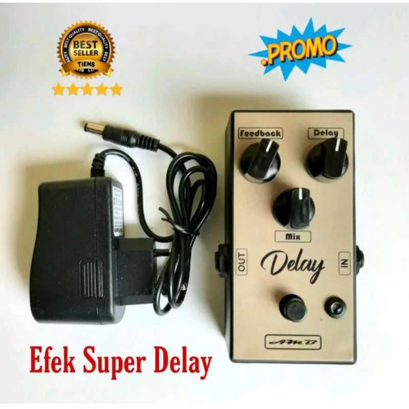 Efek delay untuk gitar, biola& vocal sudah plus adaptor bergaransi 1
