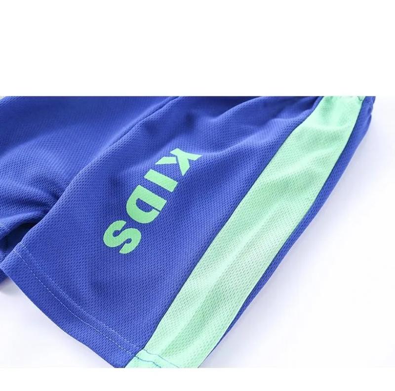 Product Introduction of Boys and girls sportswear mesh breathable sports jersey set new 5
