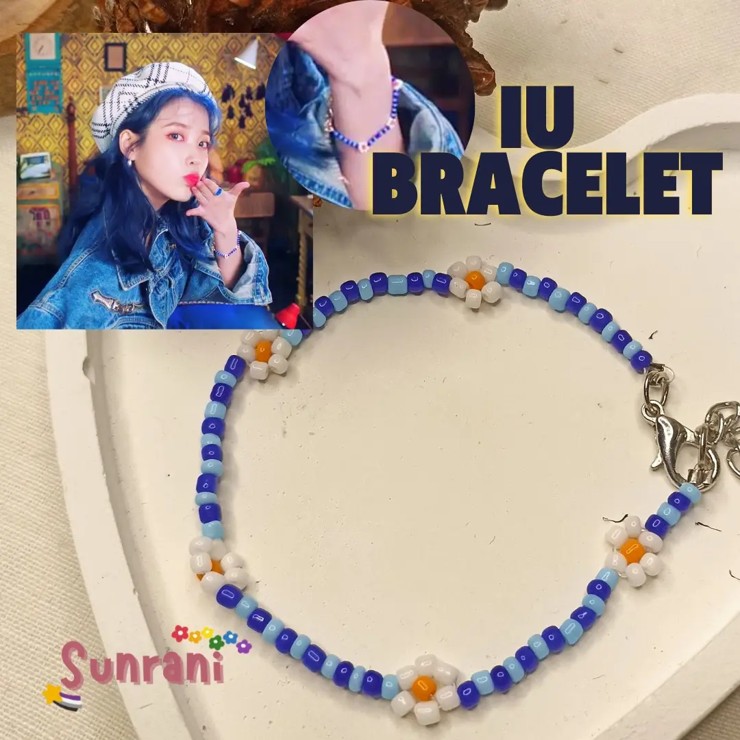 IU Bracelet Kpop - Korean Bracelet - Beads - Manik