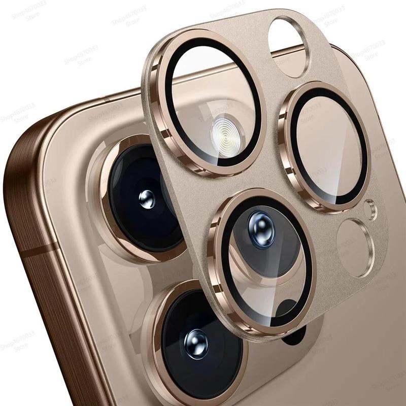 Kính Bảo Vệ Camera, Dành Cho iPhone 16, 15, 14, 13, Pro Max Và Mini, Kính Che Ống Kính, Dành Cho iPhone 15, 14, 16 Plus, Ống Kính Có Vòng Kim Loại Và Phim mat camera iphone