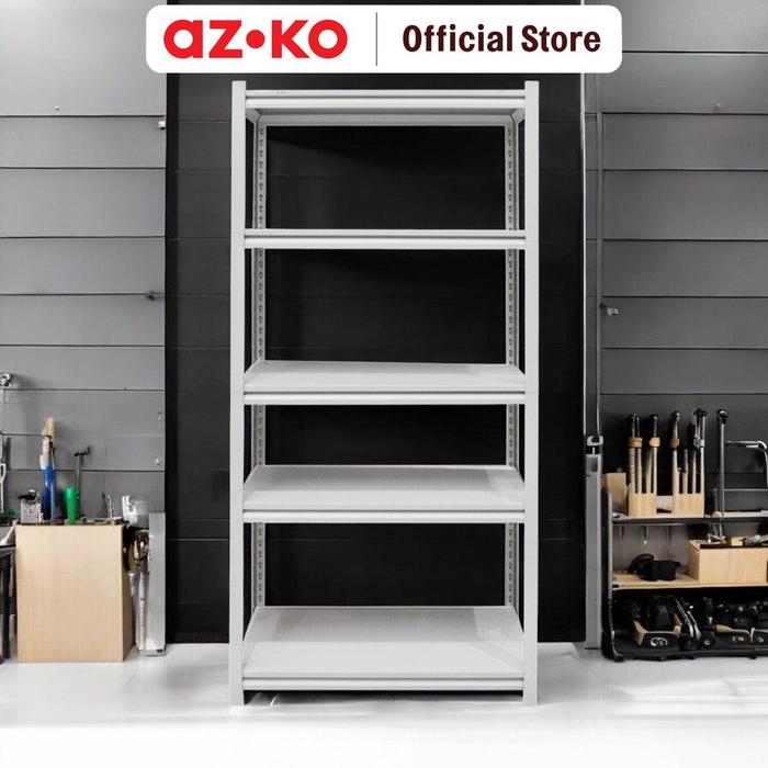 Bdc Rak Promo AZKO Krisbow Rak Besi 5 Tingkat 90x45x183 cm - Putih Shelf Besi ...