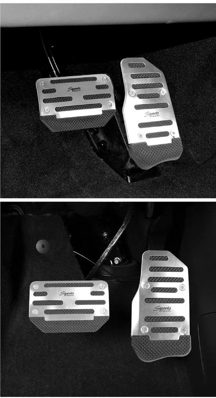 Product Introduction of Spot Goods COD  Universal Racing Manual Non-Slip Foot Pedal Pad Cover Automatic Gear Brake Accelerator Aluminum Alloy Car Interior 6