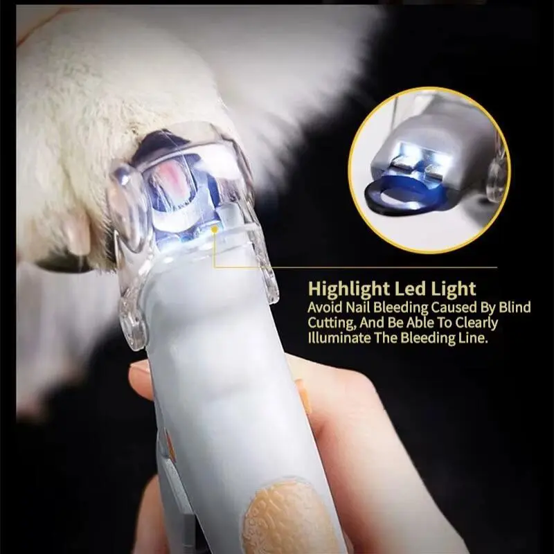 Professional Clipper With LED Light Cat Dog Clippers Tool Nail Toeclaw Cutter Scissors Pet Suppl