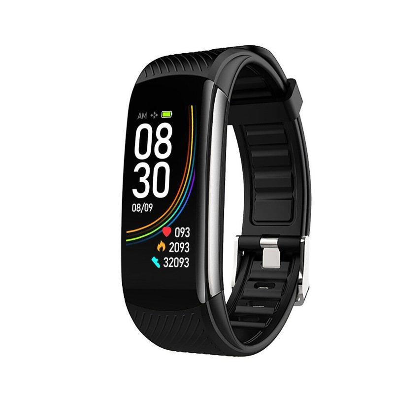 Product Introduction of c6t Intelligent Blood Pressure Health Monitoring Temperature Alarm Clock Reminder Electronic Bracelet 13