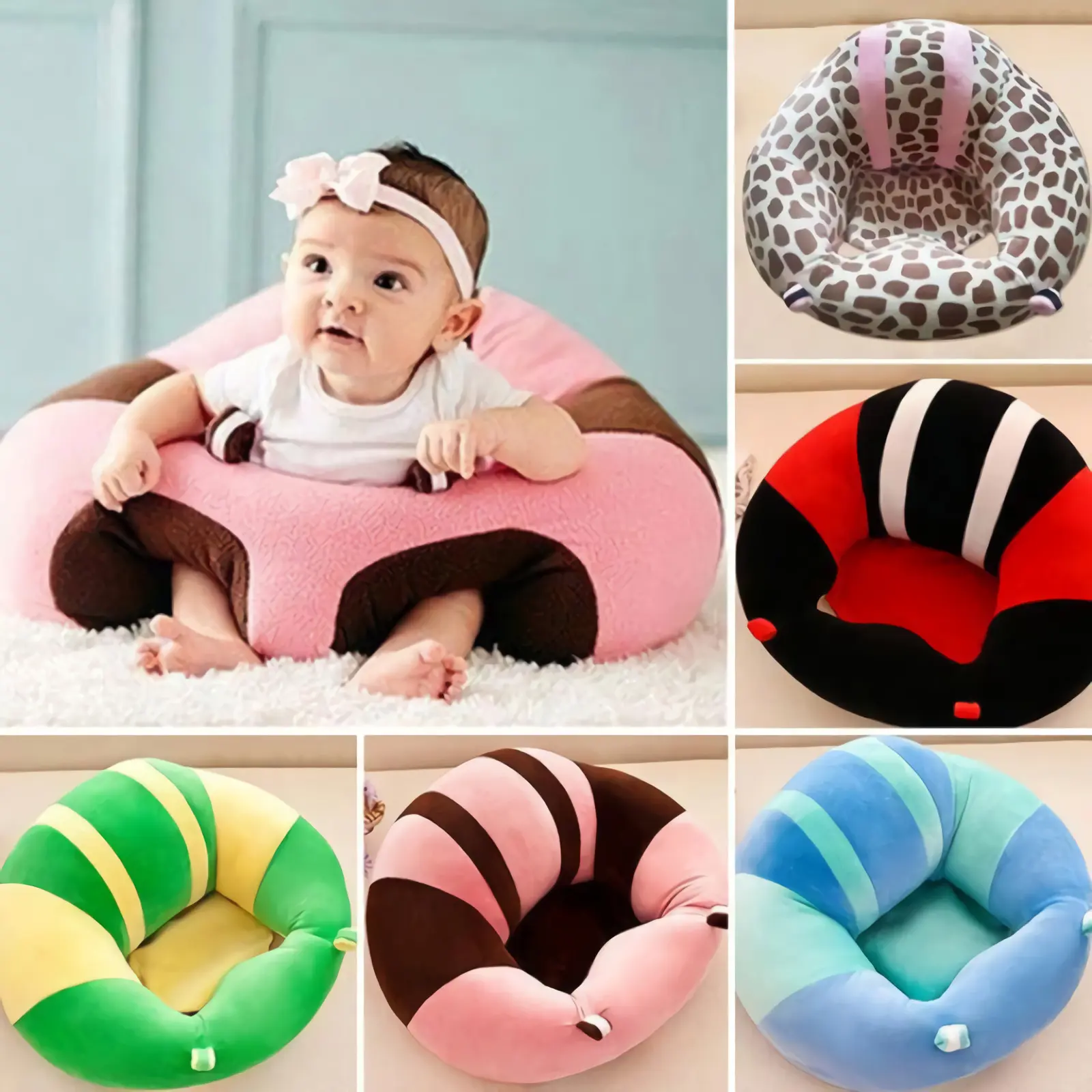 SOFA BAYI Tempat Belajar Duduk Bayi Dudukan Bayi SOFA BABY Dengan Isinya COD Bayar Ditempat