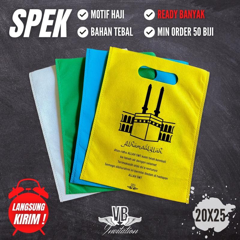 ( Isi 50 Biji ) Tas Press Model Umroh Haji Ready Belanja 0