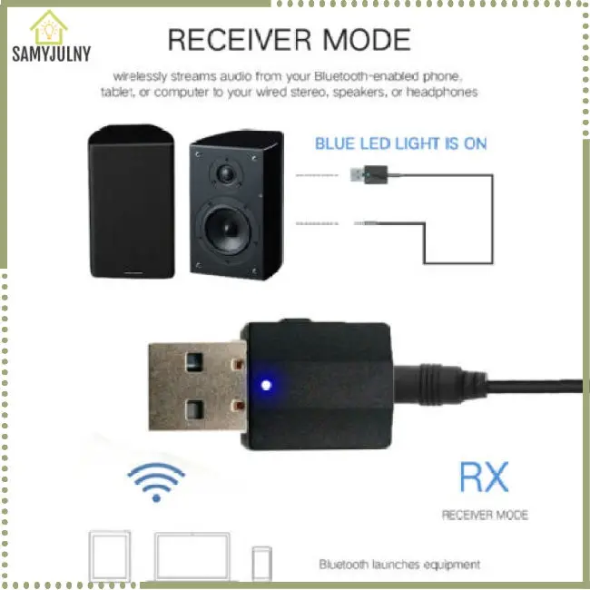 Bộ điều hợp SAM Bluetooth 5.0, bộ thu âm thanh 2 trong 1, bộ phát USB, thiết bị kỹ thuật số 4