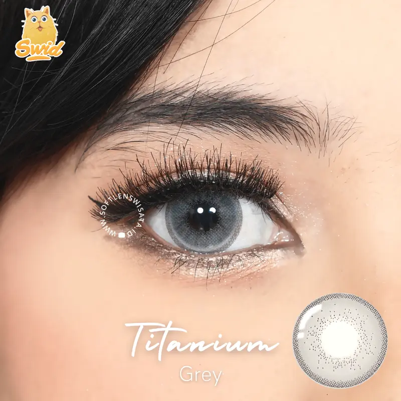 Titanium 22.8 mm Avenue Premium Softlens Big Eyes Minus sd -10 Contact Lens Soflens Lensa softlens  pengantin softlens grey soft  lens softlens barbie look Soplen Brown 3