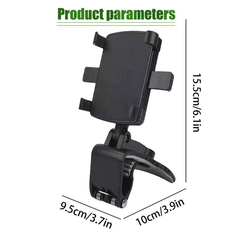 Stand Holder HP Dashboard MOBIL Jepit 360 Derajat 3 in 1 Universal 1