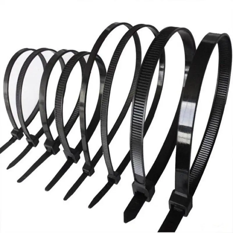 Gói 100c Dây thít đen - lạt nhựa - dây rút nhựa màu đen 10-15-20-25-30-40-50cm