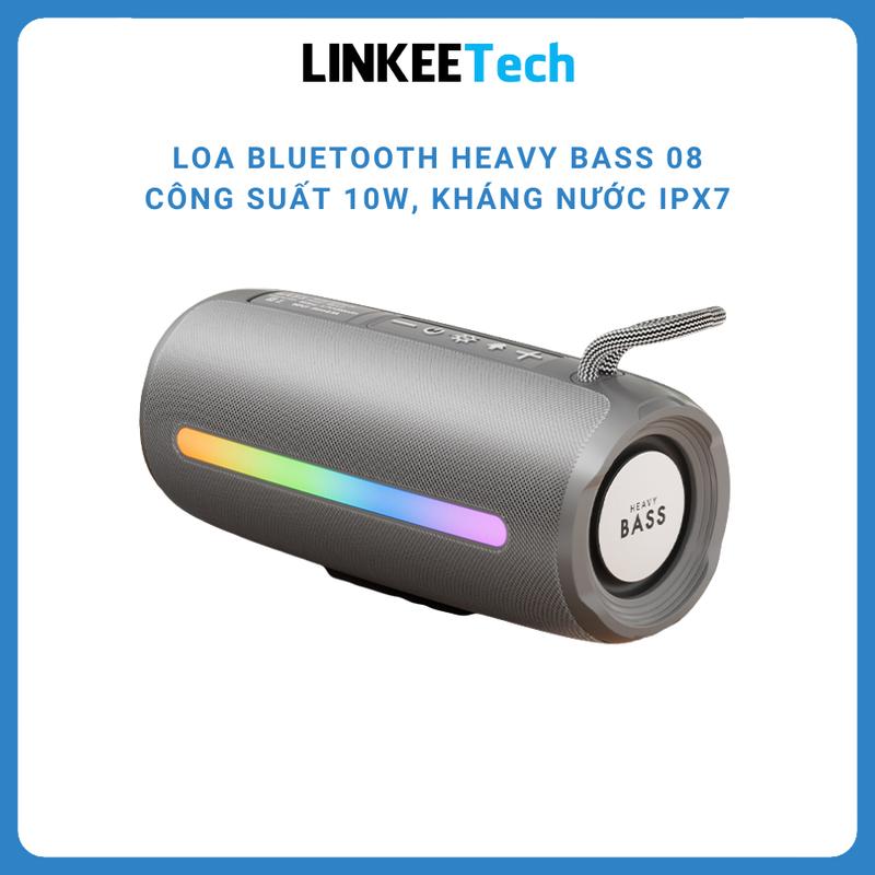 DOÃN CHÍ KIÊN Loa bluetooth Heavy Bass 08 chính hãng loa cầm tay di động âm bass mạnh TZVN