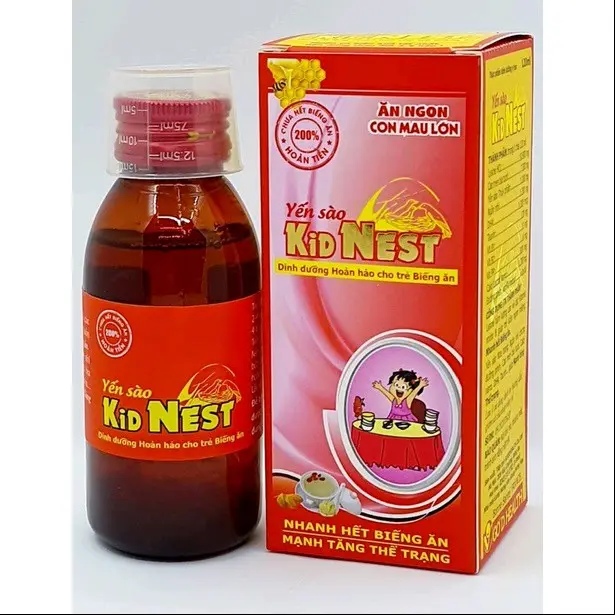 Siro Kid nest tâm sen chai 120ml từ yến sào giúp bé ăn ngủ ngon an toàn hiệu quả giá tốt 2