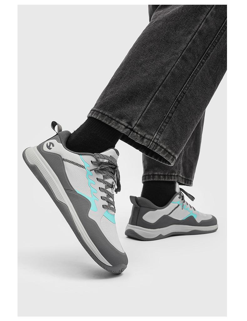 Product Introduction of HOBIBEAR Men's shoes, sports shoes, low cut men's single shoes, outdoor wide toe walking shoes, trendy running shoes 9
