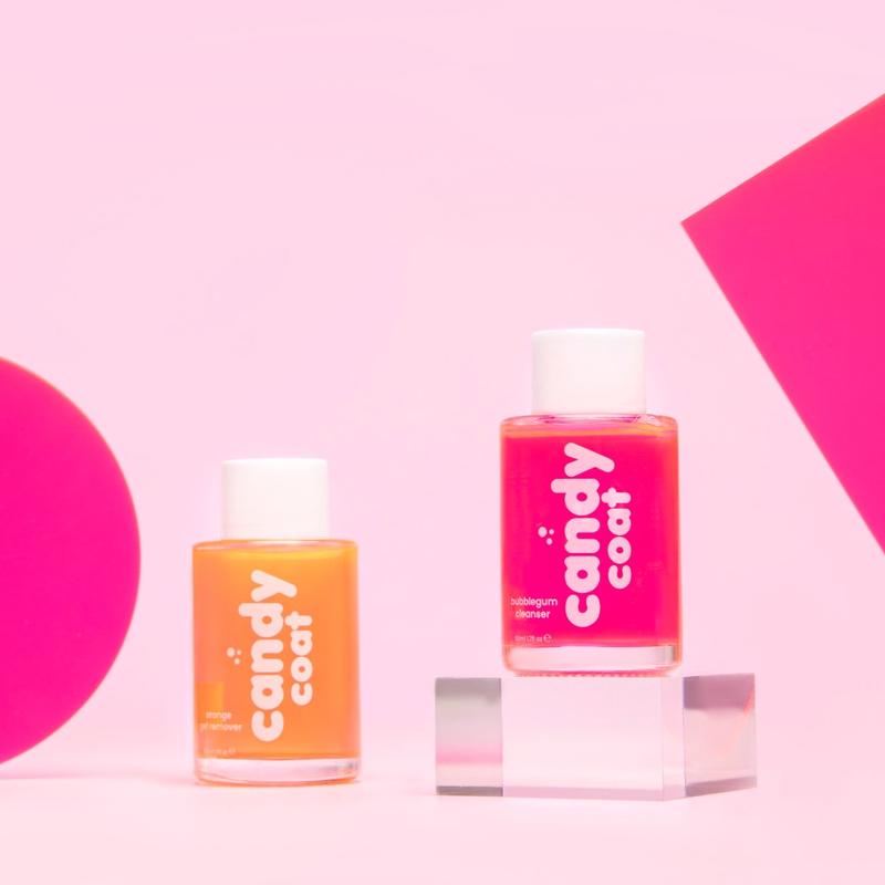 Candy Coat - Bubblegum Nail Prep and Orange Gel Remover 50ml x 2 1