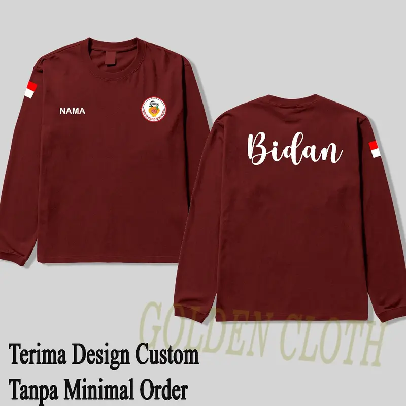 KAOS IBI IKATAN BIDAN INDONESIA LENGAN PANJANG BAJU BIDAN/ MIDWIFE 2