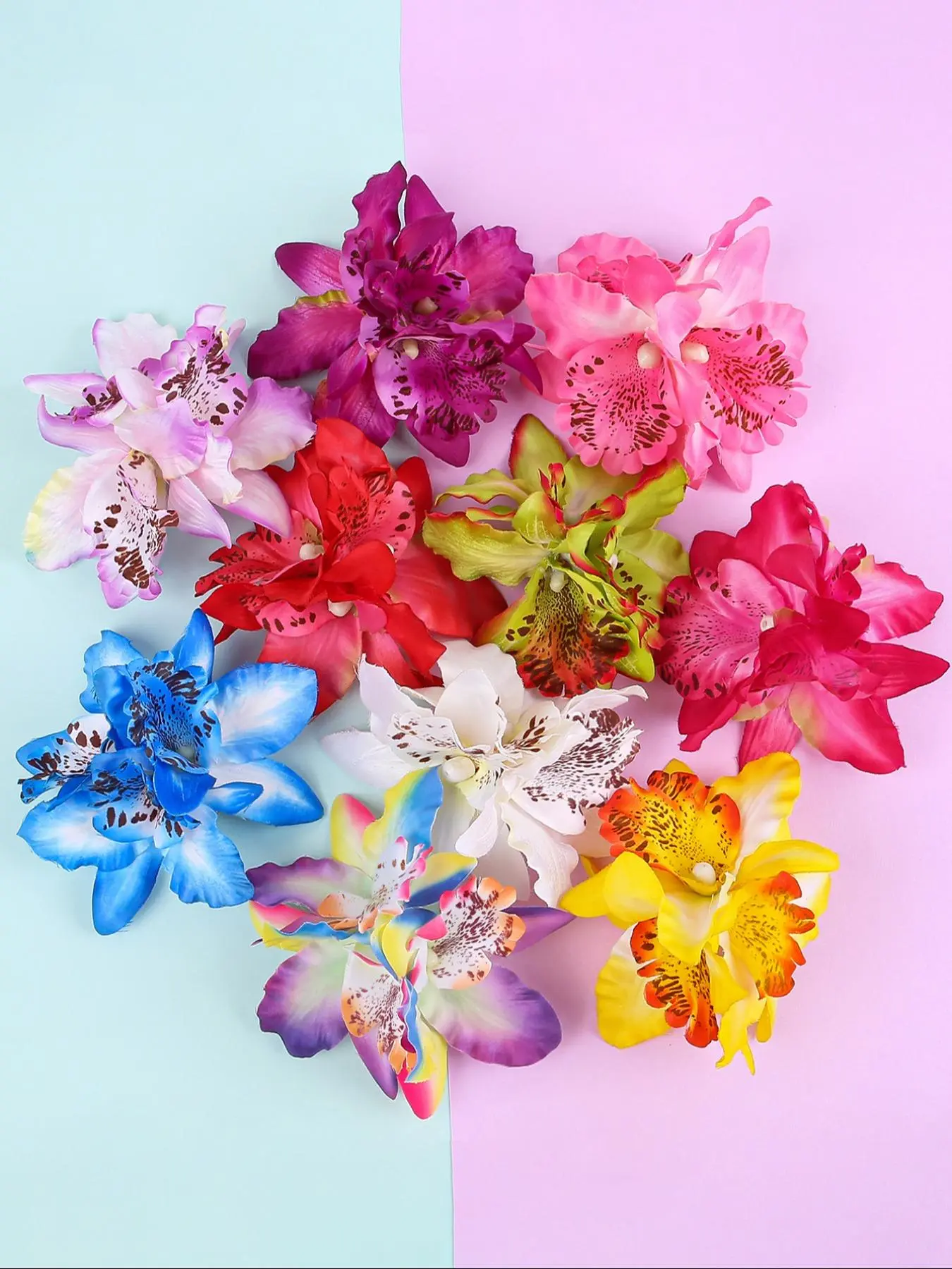 2024 New Style Floral Design Hair Clips, 10pcs Elegant Hair Accessories for Women & Girls, Minimalist Headwear Suitable for Thick Hair