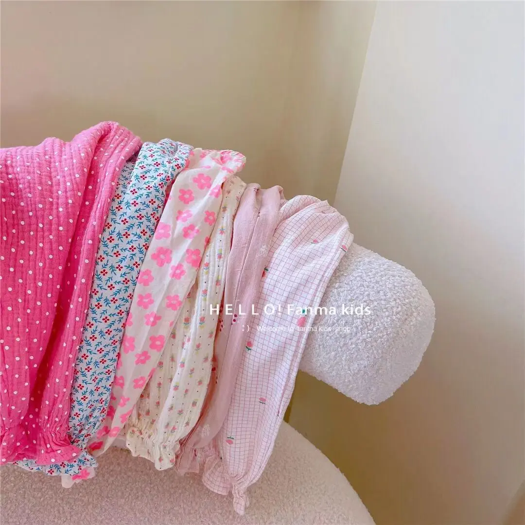Quần Chống Nắng, Cho Kỳ Nghỉ Của Bé Gái, Phong Cách Cổ Điển Cho Trẻ Em, Hoa Mùa Hè, Dễ Phối Đồ, Quần Chống Muỗi, In Hình Mùa Hè, Cạp Cao Giữa, Quần Đùi Đi Biển, Trong Suốt