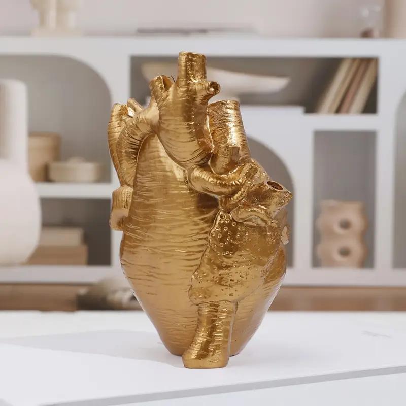 Product Introduction of Heart Shaped Resin Planter, Creative Flower Vase, Decorative Flower Pot for Home Living Room Bedroom Dining Room, Home Decor Supplies 7