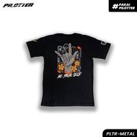 Gambar KAOS PILOTTER METAL HITAM ORIGINAL - PLTR-484 - XL dari PILOTTER GANK Kab. Pasuruan 4 Tokopedia