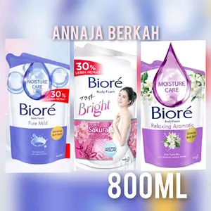 Biore Body Wash Sabun Mandi Cair Refill 800 Ml