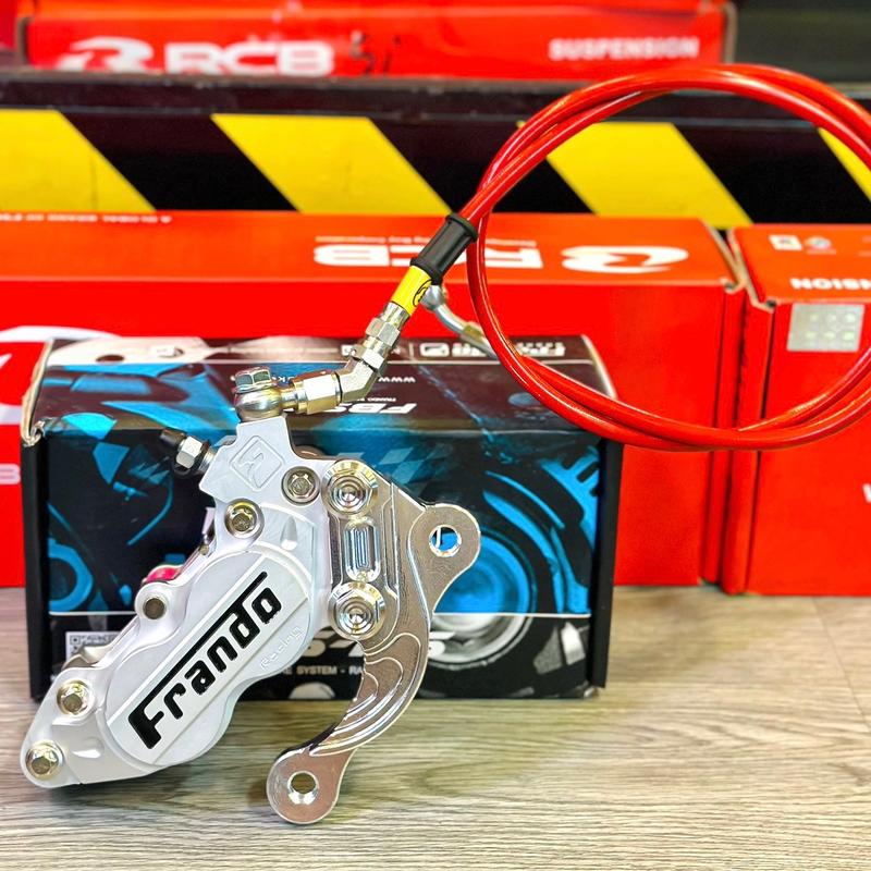 Combo : Heo Frando 4pit, Dây Dầu Bấm Đầu Inox ( Màu Dây Ngẫu Nhiên ), Bát CNC, Phụ Kiện Xe Máy