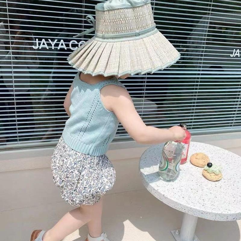 Trang Phục Mùa Hè Cho Bé Gái, Bộ Sưu Tập Mới 2022, Áo Bé Gái, Được Làm Bằng Sợi Bông Ins Đẹp, Áo Yếm Ngầu Thích Hợp Cho Mùa Hè 7